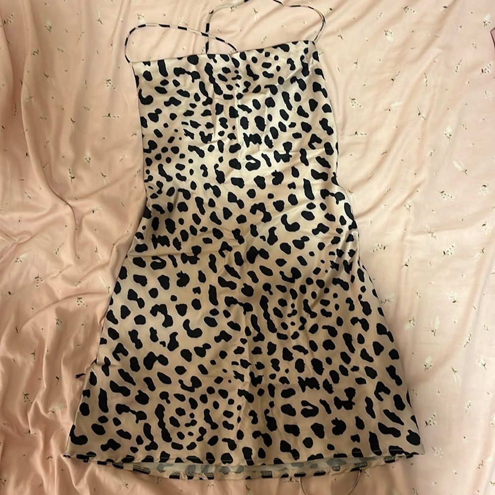Cheetah print mini dress princess polly
